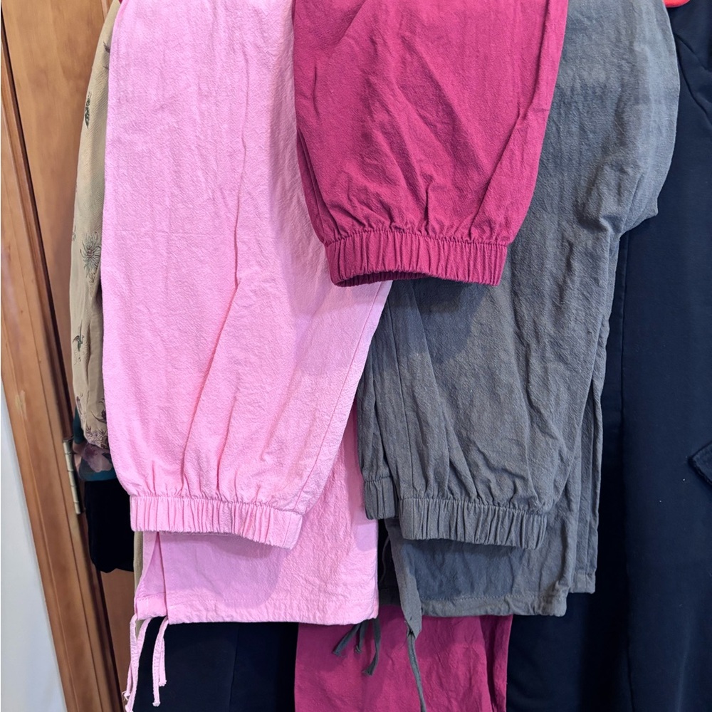 Stylish Pink, red,  or Gray Women's Straight Leg Pants one per purchase